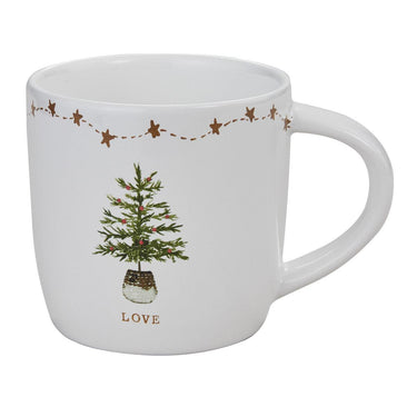 Rustic Christmas Love Mugs - Set of 4 Park Designs - The Fox Decor